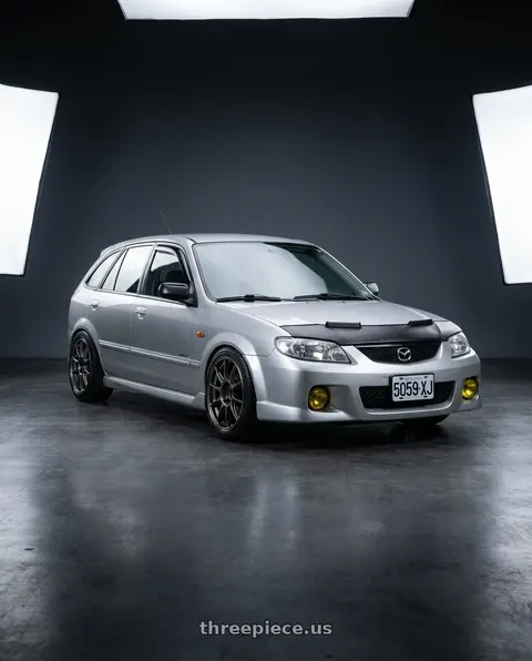 2007 mazda protege5 with WedsSport TC105X 4x100 16x7.0+36 EJ Titan wheels