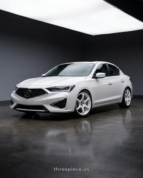 2022 Acura ILX with Advan Racing RG-4 5x114.3 18x7.5 +47 RACING WHITE METALLIC & RING wheels