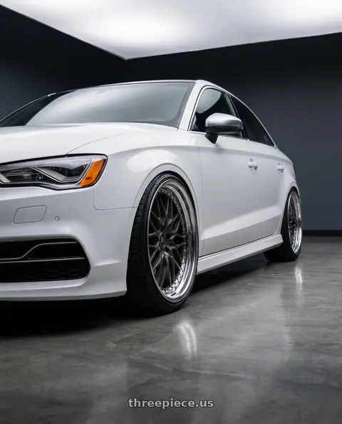 2015 Audi S3 with Work Vs-Xv 5x112 20x10.5+35 L Disk Matte Dark Gunmetal wheels