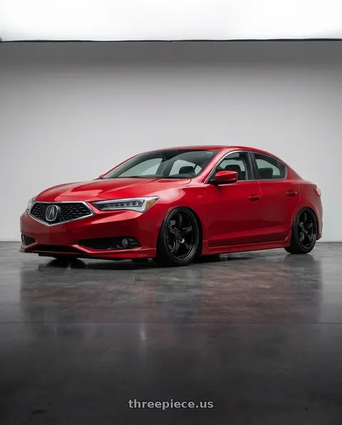 2013 Acura ILX with Gram Lights 57CR 5x114.3 18x9.5+38 Glossy Black wheels