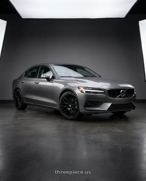 2019 Volvo S60 with TOUREN TR76 3276 5x108 18x8 +35 GLOSS BLACK wheels
