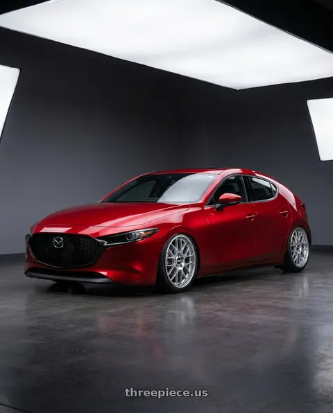 2024 Mazda 3 with BBS RG-R 5x120 19x8.5+32 Diamond Silver wheels