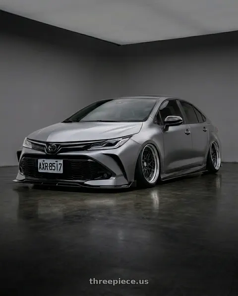2022 Toyota Corolla with Work Gran Seeker Dmx 5x100 20x10+-7 A Disk Black wheels