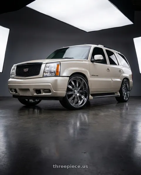 2005 Cadillac Escalade with Asanti Forged AF134 6x139.7 24x10 +35 Chrome wheels