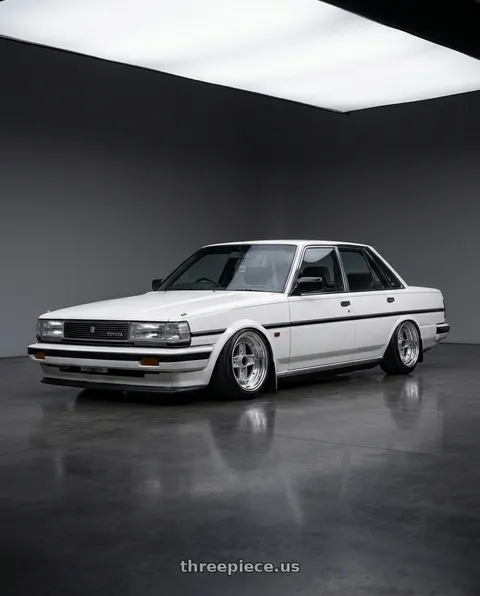 1987 Toyota Cressida with Speed Star Mk-II 4x114.3 13X8+-13  Silver wheels