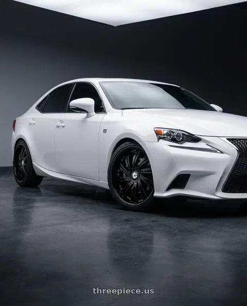 2015 Lexus IS250 with Azara AZX-102 5x100/5x114.3 18x8 +35 Gloss Black wheels