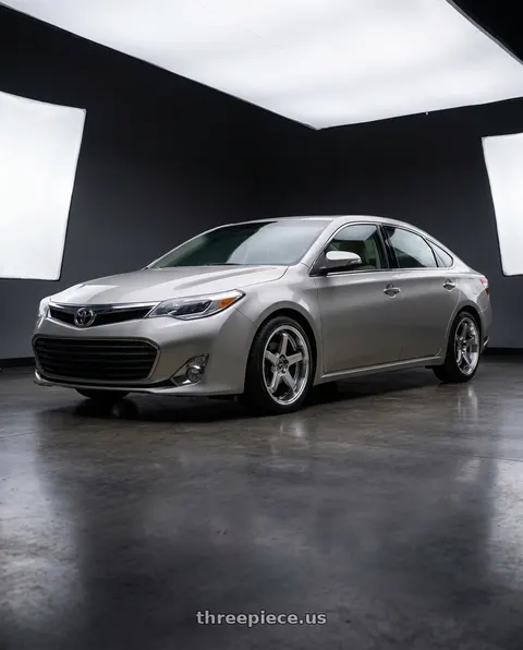 2013 Toyota Avalon with F1R FC5 5x114 18x8.5 +38 Hyper Black/Polish Lip wheels