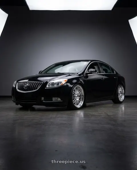 2013 Buick Regal Premium with TSW VALENCIA 5X120 20X8.5 +35 SILVER W/ MIRROR CUT LIP wheels