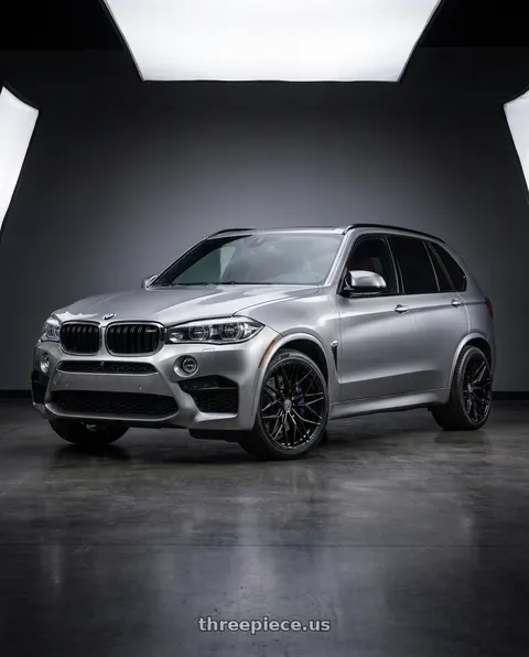 2016 BMW X5 with Rohana RFX17 5x120 20x10+38 Gloss Black wheels