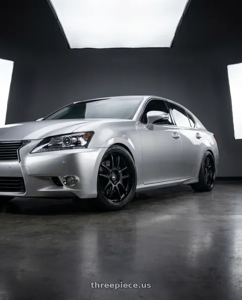 2013 Lexus Gs250 with ESR Wheels APEX SERIES AP8 5x100 18x8.5 +30 Matte Black wheels
