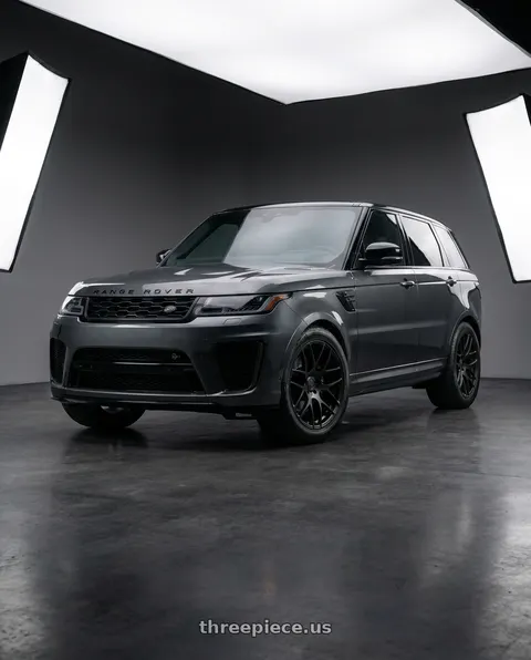 2021 Land Rover Range Rover Sport with Avant Garde Wheels M610 5X120 19x9.5 +33 Matte Black wheels