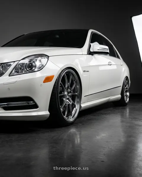 2012 Mercedes-Benz E63 AMG with Volk Racing G025 LC 5x112 20x10+33 Shining Light Metal / Rim FDMC wheels