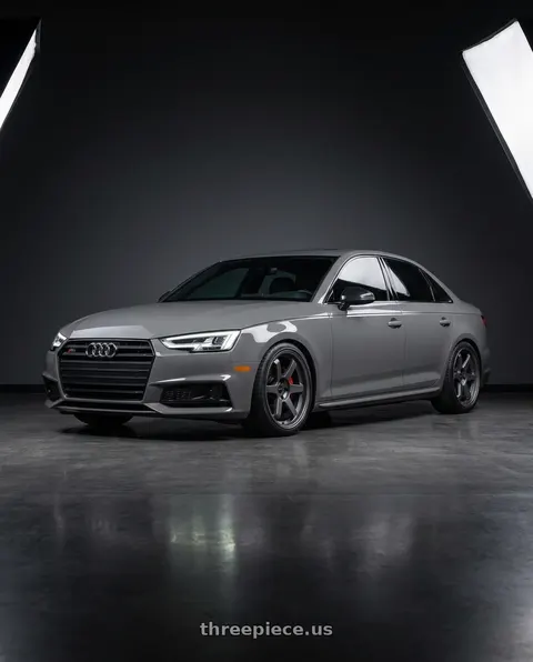 2019 Audi S4 with 9six9 SIX-1 5x112 19X8.5 +35 Carbon Gray wheels