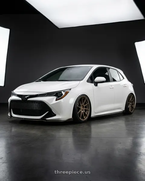 2023 Toyota Corolla with Aodhan AH09 5x114.3 18x9.5 +35 Matte Bronze wheels
