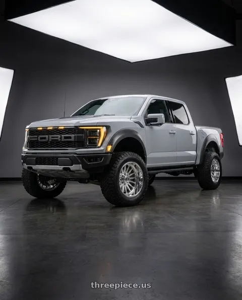 2025 Ford F-150 Raptor with Fuel Mono DC75 FFC75 8X180 26X14 -76 HIGH LUSTER POLISHED wheels