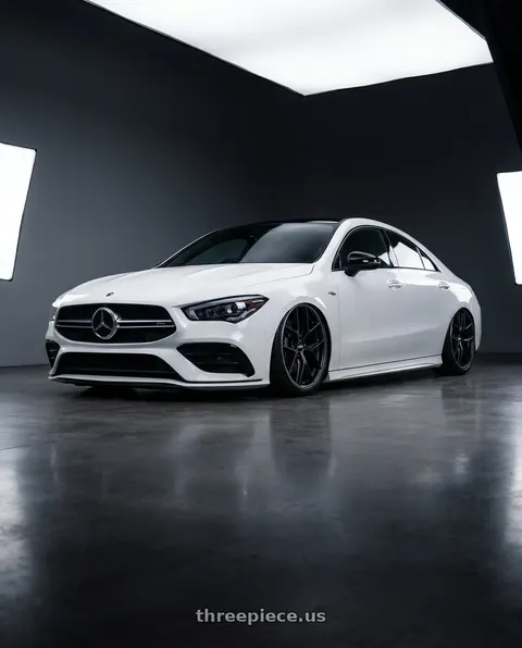 2023 Mercedes-Benz CLA C118 with BBS CC-R 5x112 19x8.0+27 Satin Black wheels