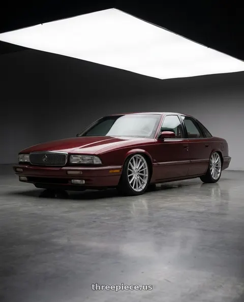 1995 Buick Regal with Vision Street-Designs 473 Axis 5x115 16x7.5+34 Hyper Silver Machined Face wheels