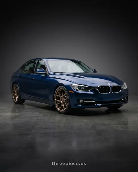 2013 BMW 328i with MRR FS1 5x130 18x8.5  +45 Gloss Bronze wheels