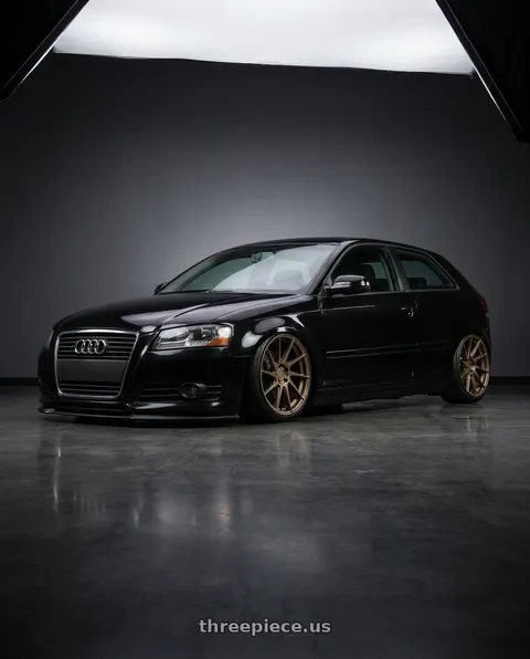 2012 Audi A3 with Aodhan AH09 5x112 18x8.5 +35 Matte Bronze wheels