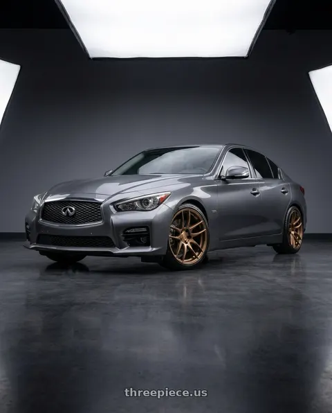 2016 INFINITI Q50 with Rohana RFX11 5x114.3 19x9.5+40 Brushed Bronze wheels