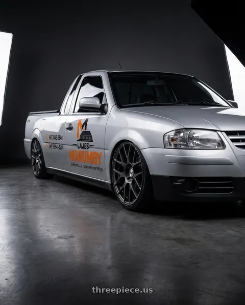 2008 Volkswagen saveiro adesivado with TSW NURBURGRING 5X114.3 17X7.5 +45 MATTE GUNMETAL wheels