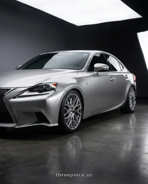 2016 Lexus IS200t with TOUREN TR76 3276 5x114.3 18x8 +35 CHROME wheels
