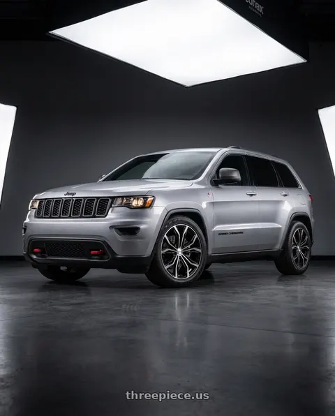 2018 Jeep Grand Cherokee with RTX Black Widow 5x127 20x9 +35 Black Machined wheels