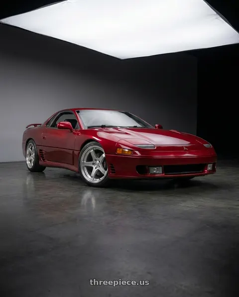 1992 Mitsubishi 3000GT with KATANA RACING HR05 5x114.3 18x8.5 +35 Chrome wheels