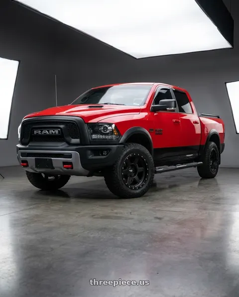 2017 Ram 1500 Rebel with Dirty Life Compound 9315 5x139.7 17x9-12 Matte Black wheels