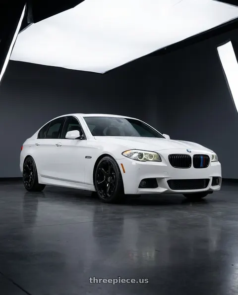 2013 BMW 535i with Heritage Wheel Kokoro MonoC 5X120 19x9.5+38 Black wheels