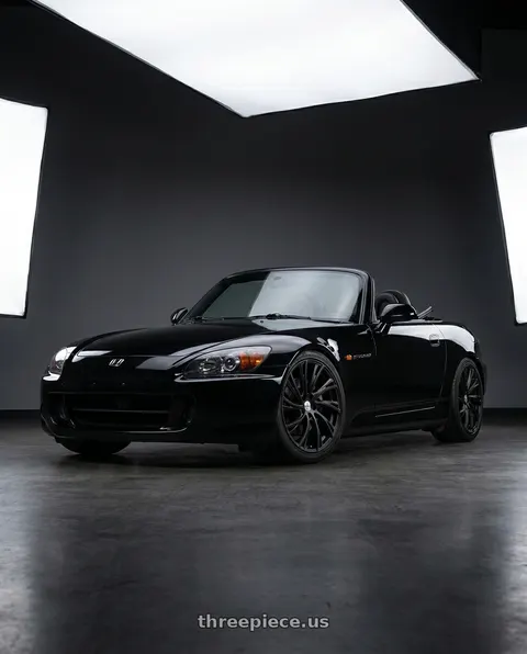 2004 Honda S2000 with RedBourne NOBLE 5X120 20X9.5 +32 MATTE BLACK wheels