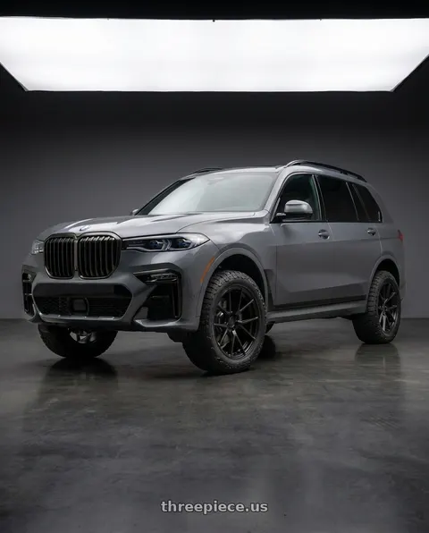 2024 BMW X7 M60i with Avant Garde Wheels M510 5X112 20x8.5 +32 Matte Black wheels