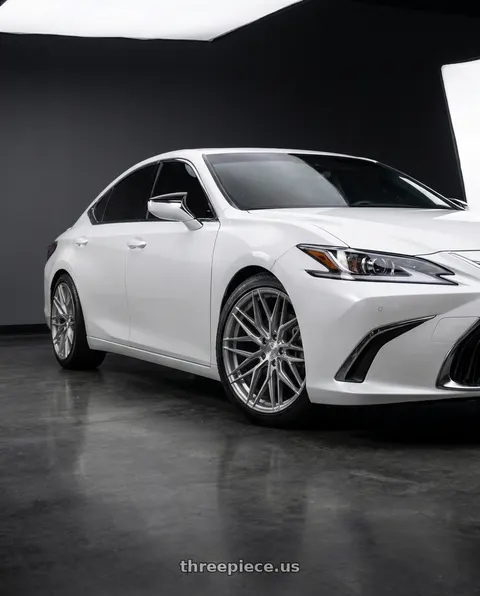 2020 Lexus ES350 Ultra Luxury with Rohana RFX17 5x114 19x8.5 +35 Brushed Titanium wheels