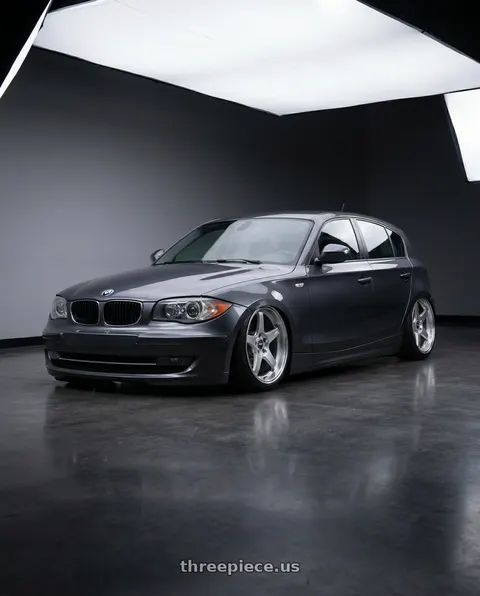2012 BMW 1 Series E82 with ESR Wheels APEX SERIES AP5 5x120 19x8.5 +30 Hyper Silver wheels