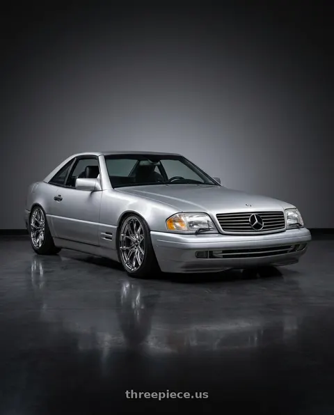 1998 Mercedes-Benz SL500 with ESR Wheels RF2 5x112 18x8.5 +30 Vacuum Chrome wheels