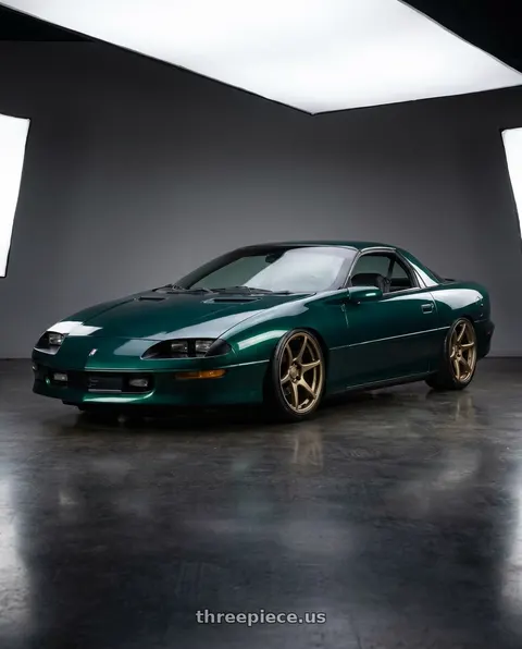 1995 Chevrolet Camaro Z28 with Kansei K11B Tandem 5X100 18x9.5 22 Bronze wheels