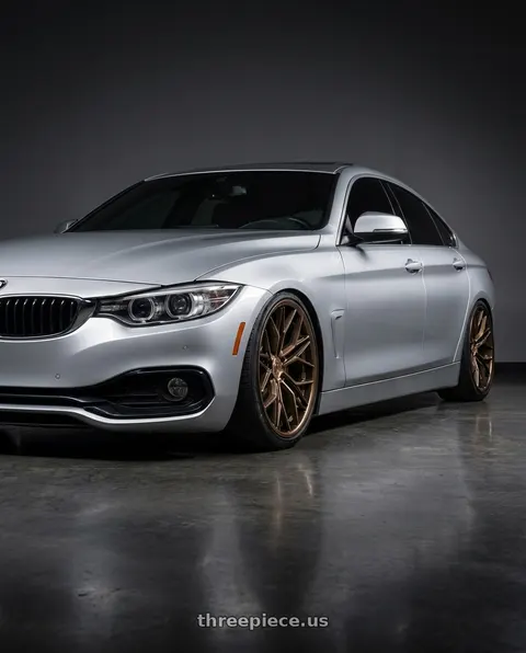 2018 BMW 430i with Rohana RFC3 5x112 19x8.5 +25 Machine Bronze wheels