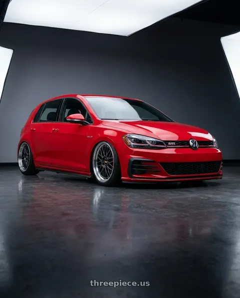 2019 Volkswagen GTI with BBS LM 5x114.3 18x8.0+35 Diamond Black wheels