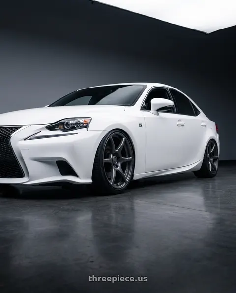 2016 Lexus IS350 with Kansei K11G Tandem 5x114.3 18x8.5 35 Gunmetal wheels