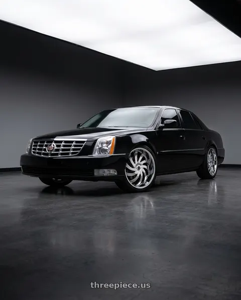 2009 Cadillac DTS Platinum with Ignite Flame 5x112/5x115 22x8.5 +35 Chrome wheels