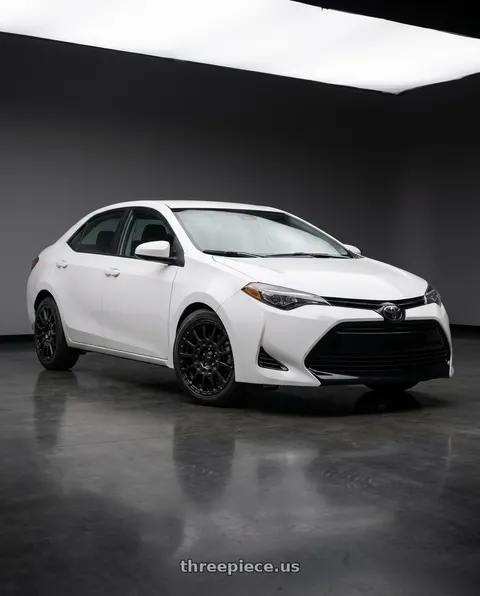 2018 Toyota Corolla with Enkei Overlander 5x100 17x7.5+35 Black wheels
