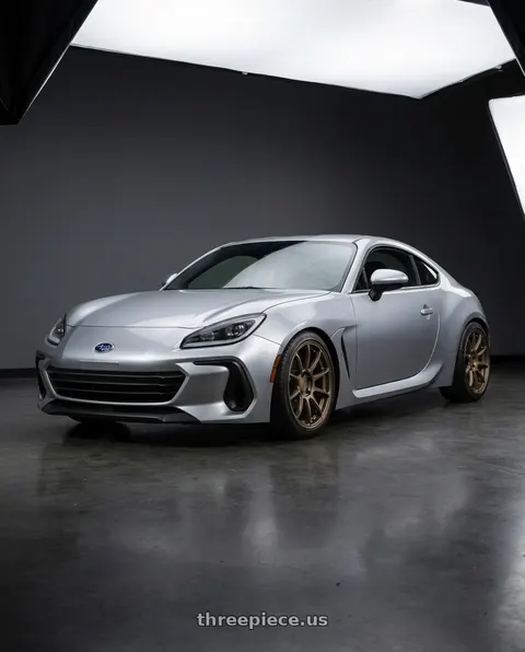 2022 Subaru BRZ Premium with Aodhan AH06 5X100 17x9+35 Textured Bronze wheels