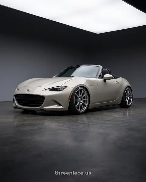 2021 Mazda MX-5 Miata with Ssr Gtv02 5x114.3 17x8+45  GLARE SILVER wheels