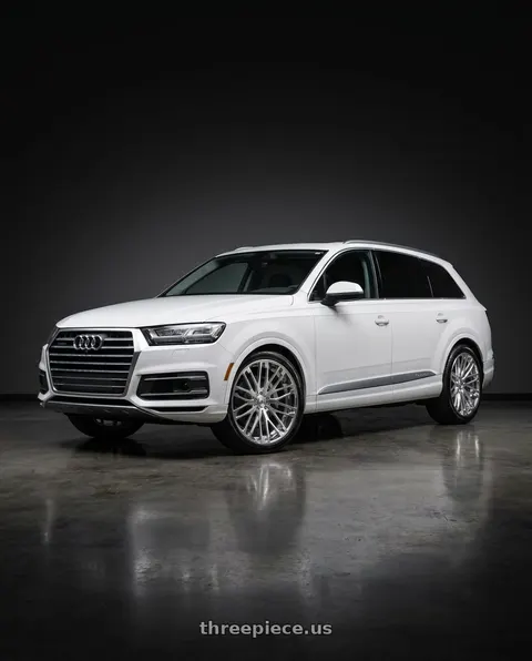 2019 Audi Q7 with Asanti Forged 871 5x112 22x10 +30 BRUSHED wheels