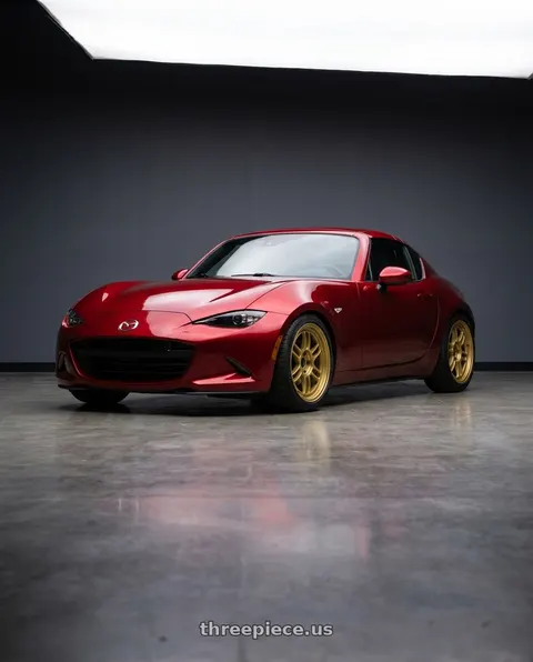 2018 Mazda MX-5 Miata with Enkei RPF1 5x100 17x8+45 Gold wheels