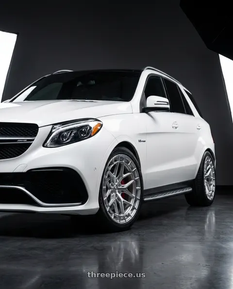 2017 Mercedes-Benz GLE63 AMG S with VOSSEN HFX-1 6X135 22x9.5 +20 SILVER POLISHED wheels