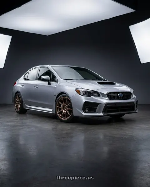 2018 Subaru WRX with WORK Emotion CR Shigoku 5x114.3 18x8.5 +38 Armed Titanium AMG wheels