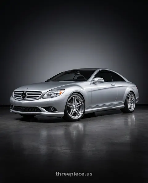 2010 Mercedes-Benz CL550 with Work Gnosis Gr205 5x112 20x9+38 A Disk Composite Buffed And Brushed wheels