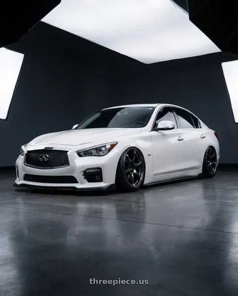 2020 INFINITI Q50 with Advan RGIII 5x114.3 19x9.0+25 Gloss Black wheels