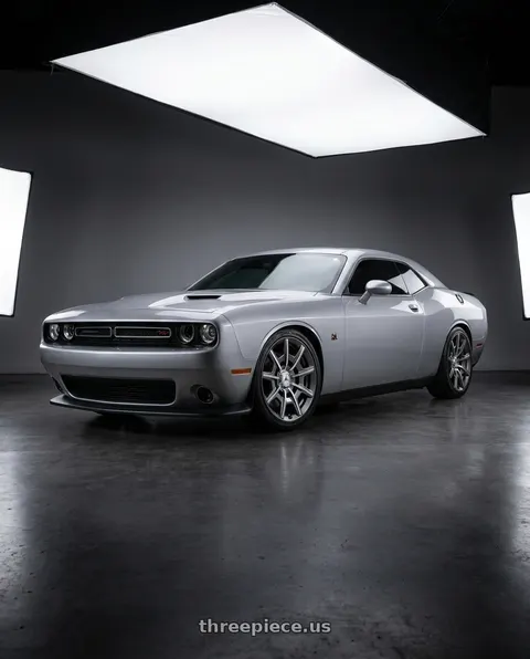 2023 Dodge Challenger with Asanti Black ABL-41 ESQUIRE 5X115/5X120 22X9 +15 GLOSS ANTHRACITE BRIGHT MACHINED wheels